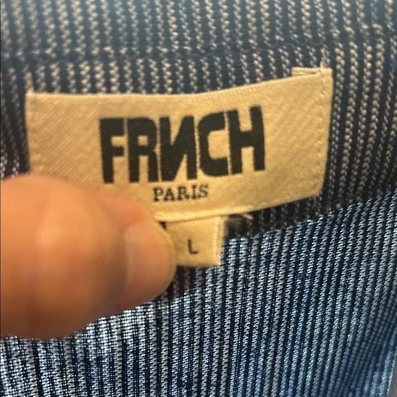 FRNCH Sleeveless Denim Blue Maxi Dress - Picture 6 of 8